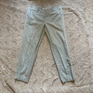 Loft Linen Blend Pants Trousers Womens Size 6 P Light Blue Business Casual